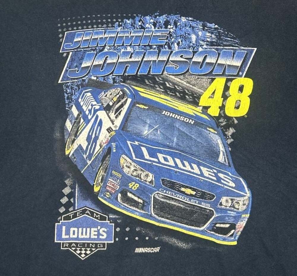 Hendrick Motorsports Jimmie Johnson 48 Lowe's Racing T-Shirt Size 2XL